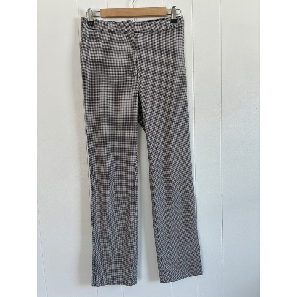 Babaton Houndstooth Trousers Women Size 4 Black White Slim‎ Fit Ankle Pants